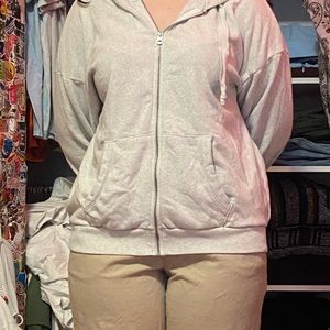 Calvin Klein gray zip up